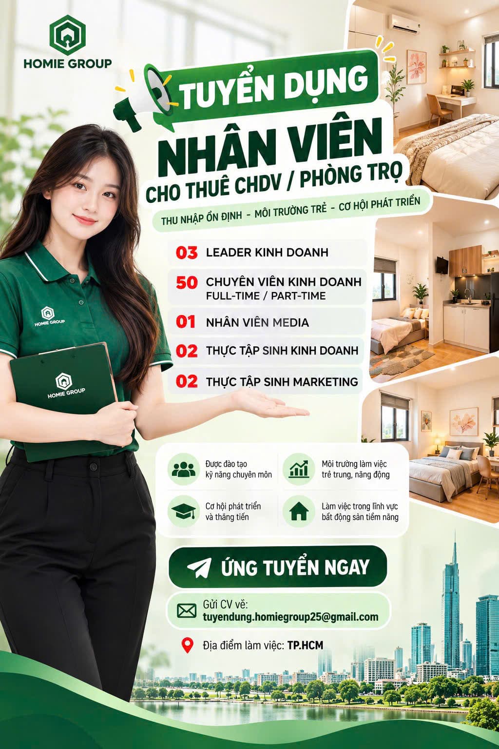 Nhân viên tư vấn cho thuê (Part-time)